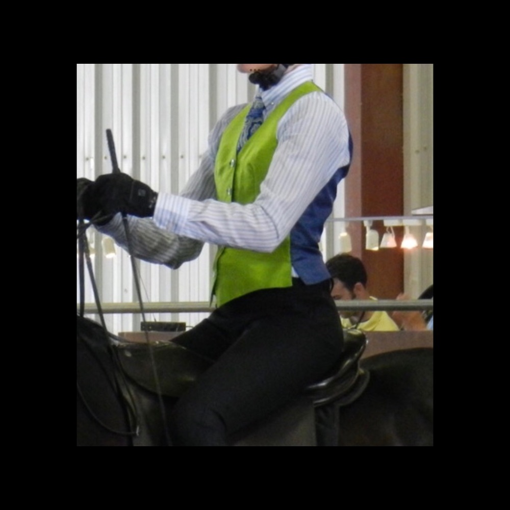 Saddleseat Silk Vest with shirt and tie